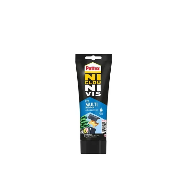 Colle fixation int/ext polymere pattex ni clou ni vis blanc tube 334g - PATTEX