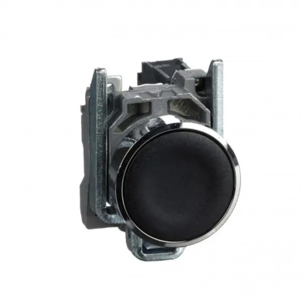 XB4BA21 Schneider - bouton poussoir à impulsion - Ø22 - noir - 1NO - à vis - Harmony XB4