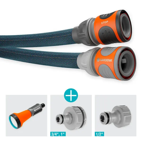 Kit tuyau Liano™Xtreme 15m, Ø 13mm + pièces GARDENA System - ultra résistant - GARDENA