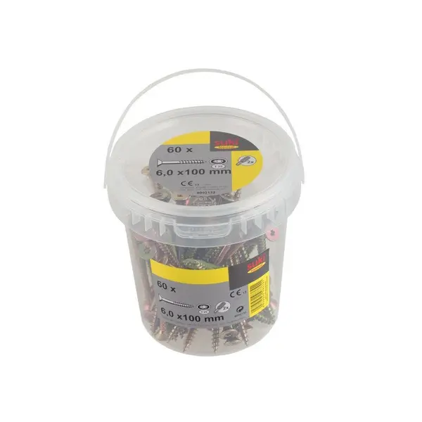 Seau 60 vis TF TX 6x100 mm + embout T25 - SUKI