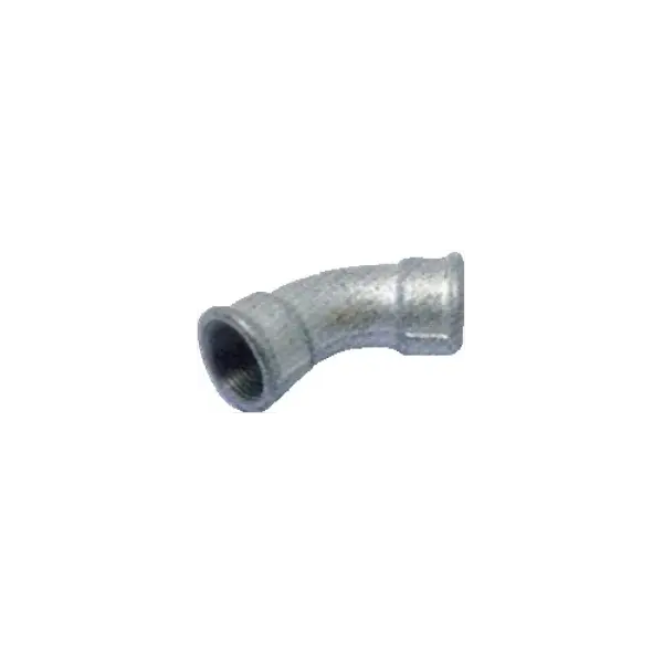 Coude 45° grand rayon FF fonte noire