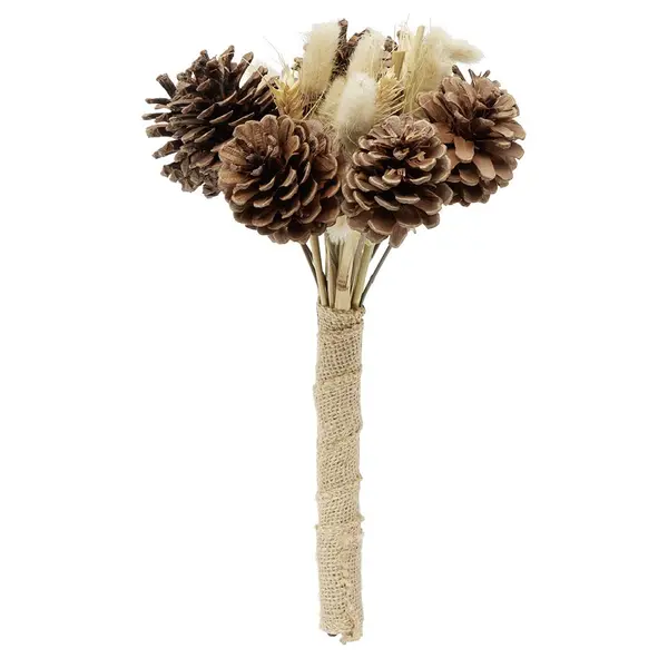 Piquet de pommes de pin bouquet artificiel Ø20xH32cm