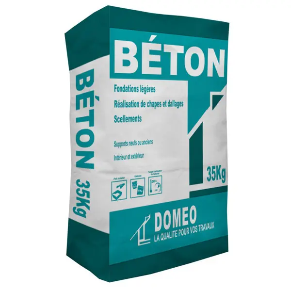 Béton universel fondations légères - sac de 35 kg