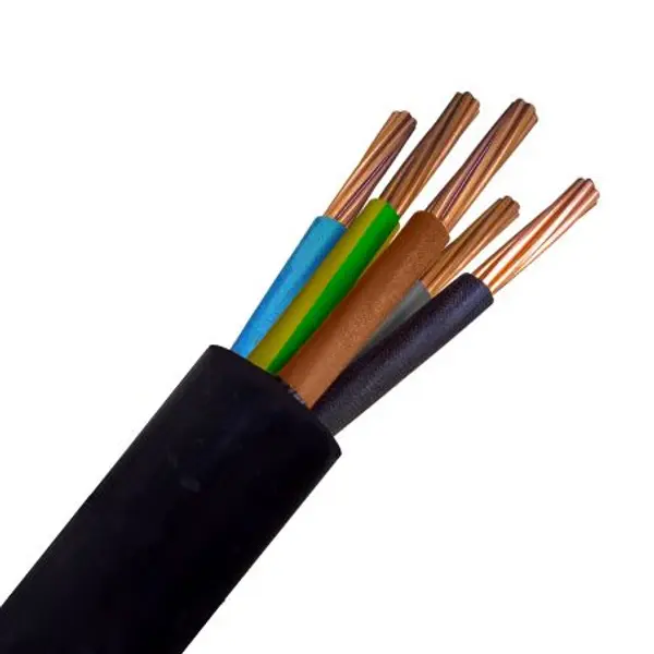 Câble rigide R2V 5G6 - Couronne 50m, 100m ou au mètre