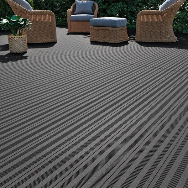Lame de terrasse en composite grise L. 2,2 m x l. 14,5 cm