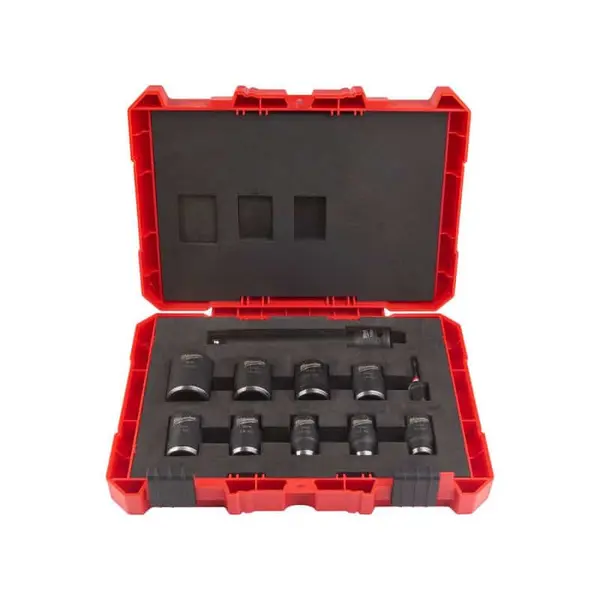 MILWAUKEE Coffret 11 pièces - douilles 1/2'' Shockwave - 4932480456