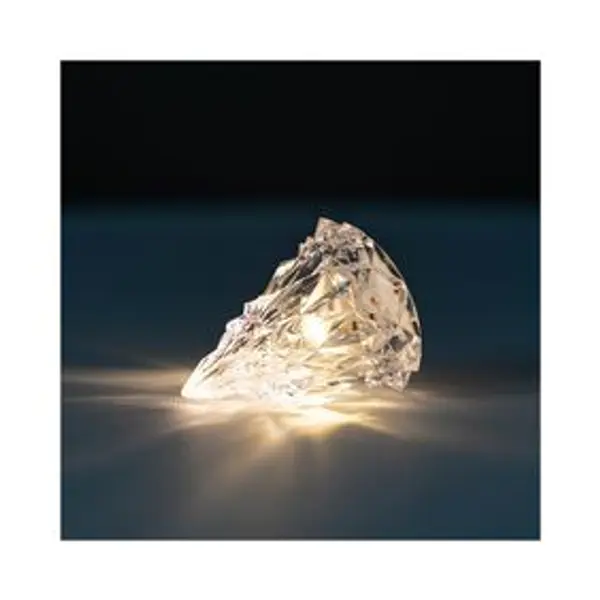 Mini sapin LED façon cristal Ø6xH8cm