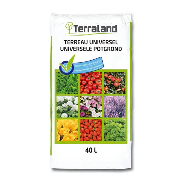 Terreau universel utilisable en agriculture biologique - sac de 40L