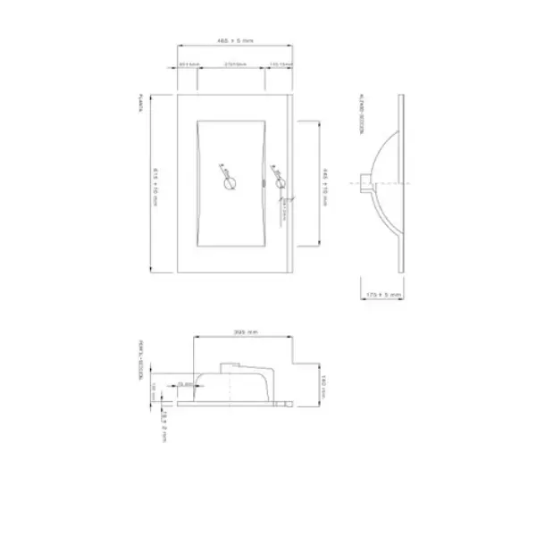 Plan vasque céramique