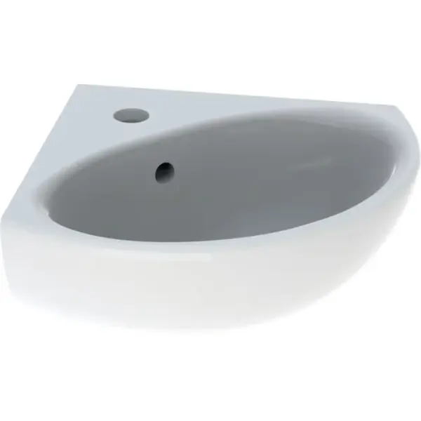 Lave-mains d'angle Blanc 45.5x40cm