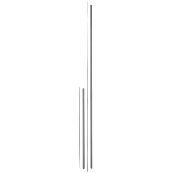Kit de rallonge pour serrure antipanique, haut et bas, pour porte hauteur 3m max, gris - THIRARD