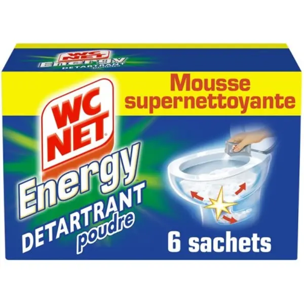 Wc Net Détartrant Total Hygiene: 6 Sachets de 60g