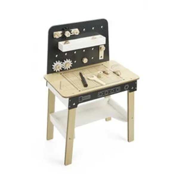 Jeu établi de bricolage avec outils en bois