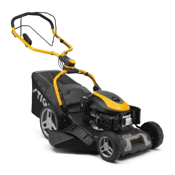 Tondeuse à gazon thermique 166 cm³ - Combi 753SE - largeur coupe 51 cm - jusqu'à 2900 tr par minutes - indicateur bac plein 60L - Stiga