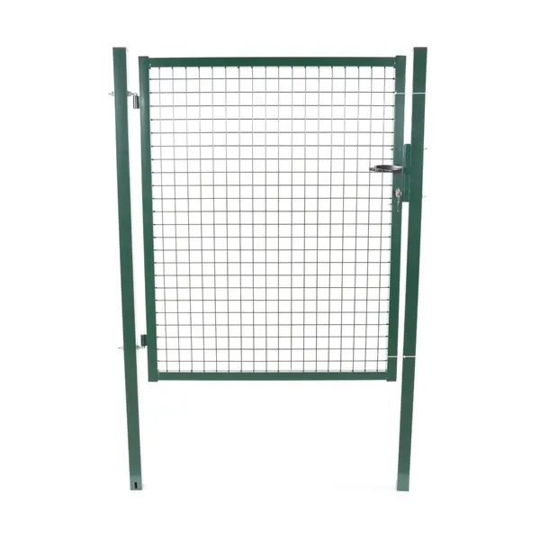 Portillon grillagé VERT - H. 1,75 x L. 1,00 m + serrure - FILIAC