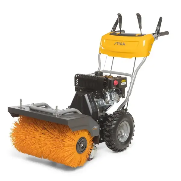 Balayeuse thermique - SWS 600 G - 212 cm³ - largeur de travail 60 cm - brosse en nylon réglable - 6 vitesses avant, 2 arrière - Stiga