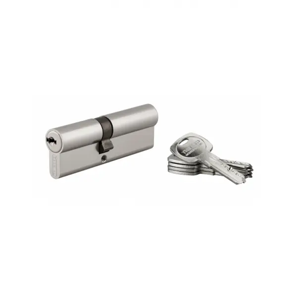 Cylindre de serrure double entrée Trafic 6, 40x50mm, nickel, anti-arrachement, anti-perçage, 5 clés - THIRARD