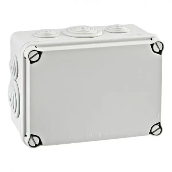EV161 IDE Boite de dérivation étanche IP65 IK07 850° avec entrées coniques dim116x162x76