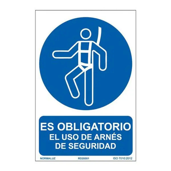 Señal Oblig El Uso Del Arnes 210X300Mm