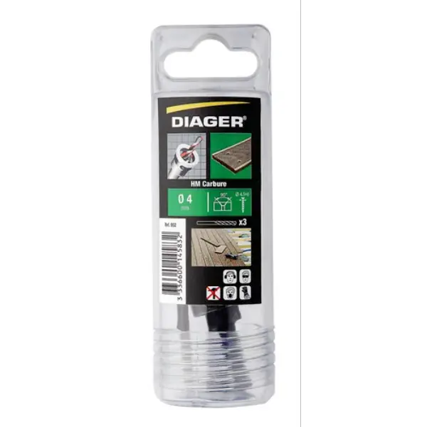 Kit complet terrasse forets, fraisoir et clé hexa double - 902