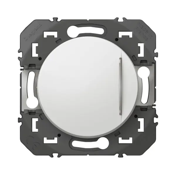 Poussoir simple avec voyant lumineux Blanc Dooxie - Legrand - 600016