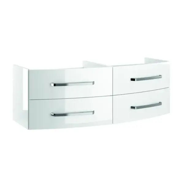 Caisson meuble suspendu Ancodesign avec Led - Blanc brillant