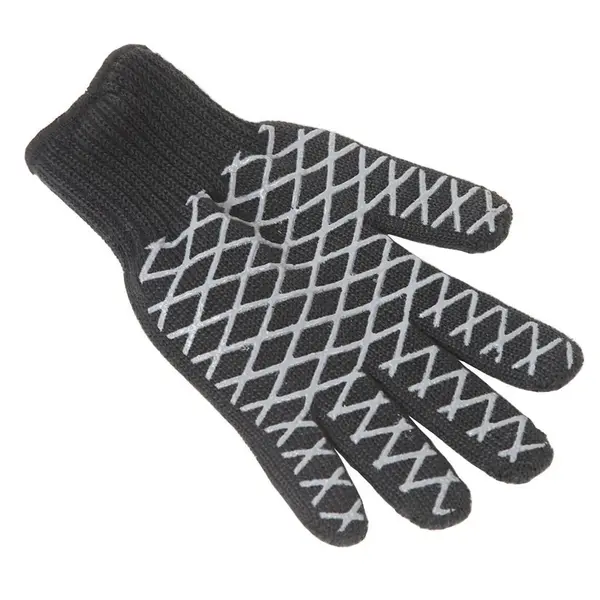 Gant anti-chaleur Mano 350°C - intérieur en coton - Taille unique - Noir - LE MARQUIER