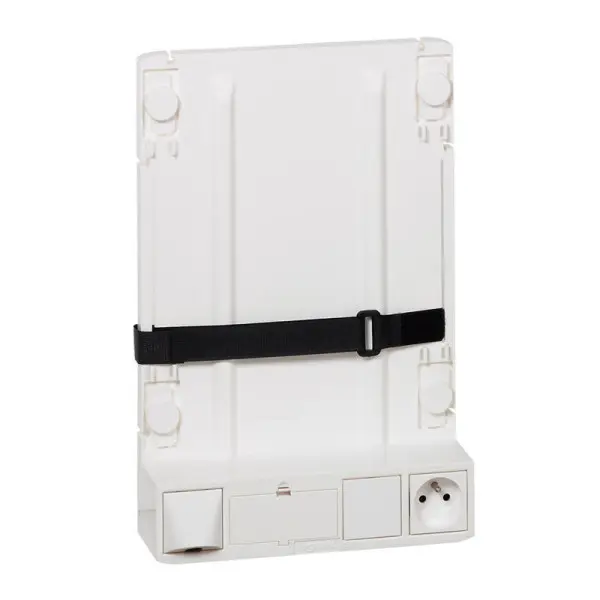 Support box opérateur ADSL et fibre avec 1 prise 2P+T - Legrand - 413149