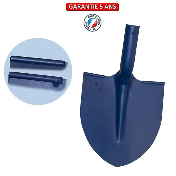 Pelle à terre avec rebords soudés sans manche - 27 cm - PERRIN