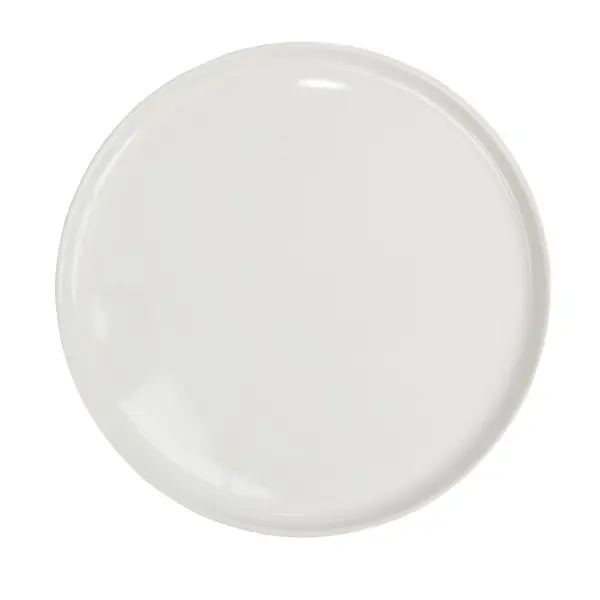 Assiette plate ronde porcelaine blanc Nordic Ø28cm