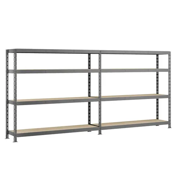 Etagère double Rack MODULÖ - 290 x 50 cm - 8 plateaux - Modulö Storage