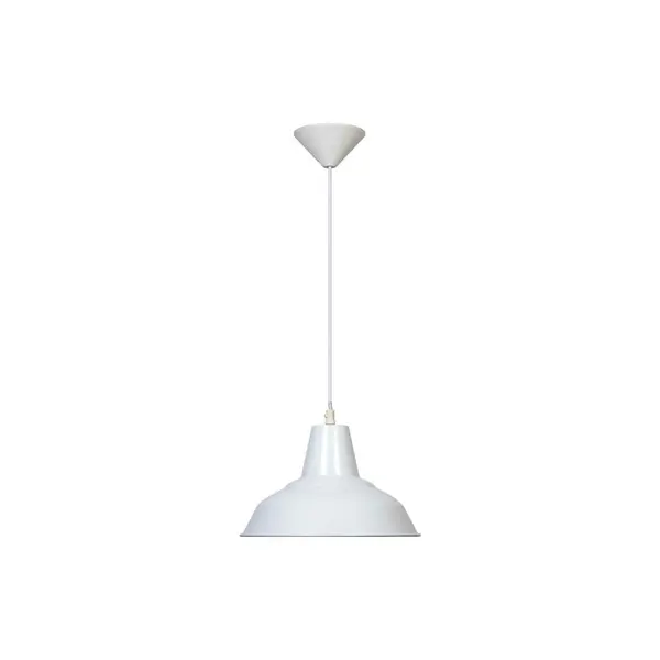 Suspension Blanche Meg, 1xE27 Max 60W , IP20, 230V AC, Classe I - Spot-Light