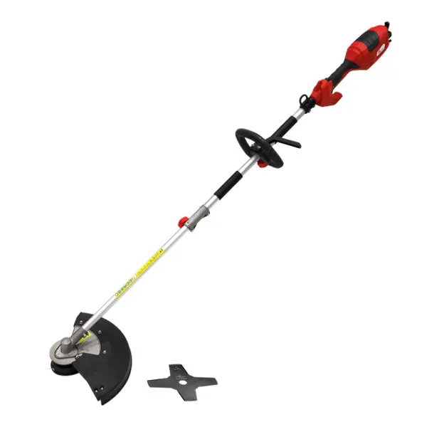 Débroussailleuse électrique 2-en-1 performance power 1000 W coupe 38 cm fil 23 cm lame
