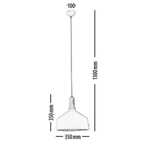 Suspension Blanc/Marron clair Selene ronde, 1xE27 Max 60W , IP20, 230V AC, Classe I - Spot-Light