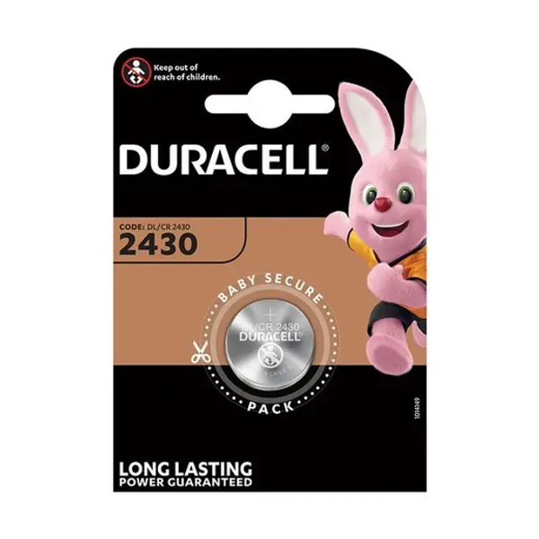 Blíster 1 ó 2 unid. Pila Litio Boton Dl 2430 3V Duracell