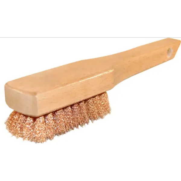 Brosse à décaper à manche bronze