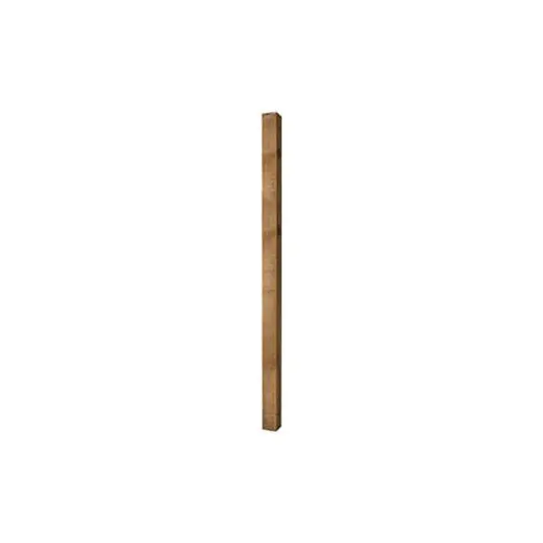 Poteau pin teinté marron autoclave classe 4 "Zutam" - H. 2,40 m Section 90 mm x 90 mm