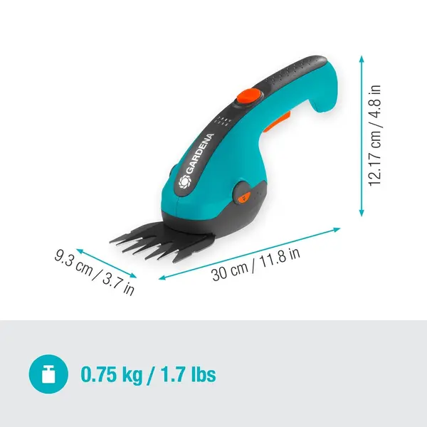 Kit cisaille à gazon ClassicCut Li + lame taille-buissons - GARDENA