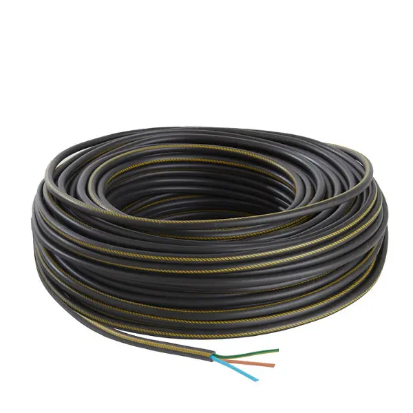 Câble électrique R2V 3G2,5 mm² noir - 50 m