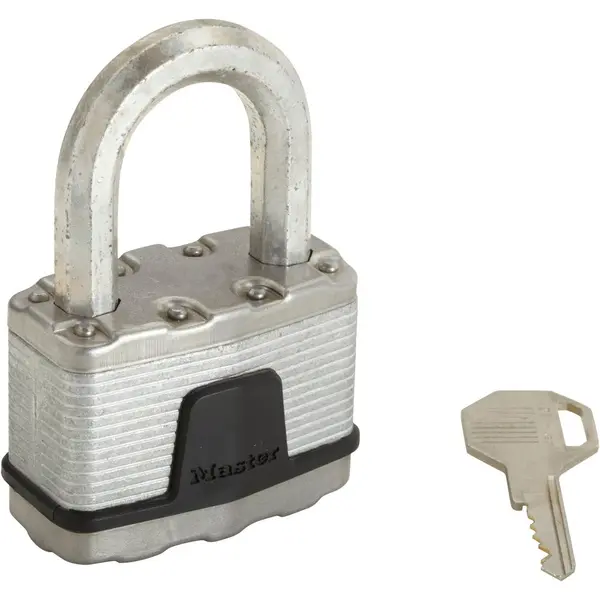Cadenas à clé en acier laminé, MASTER LOCK, l.64 mm - MASTER LOCK