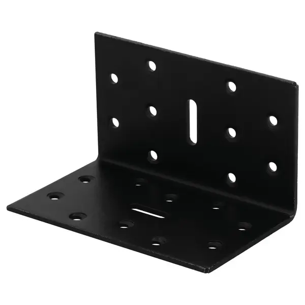Equerre acier zingue noire Magnodur 60x60x100, SUKI - SUKI