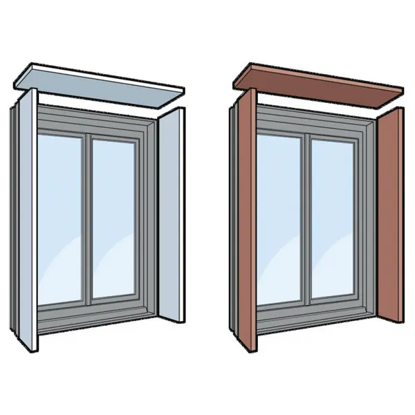 Tapée d'isolation grise pour fenêtre en aluminium - 80 cm