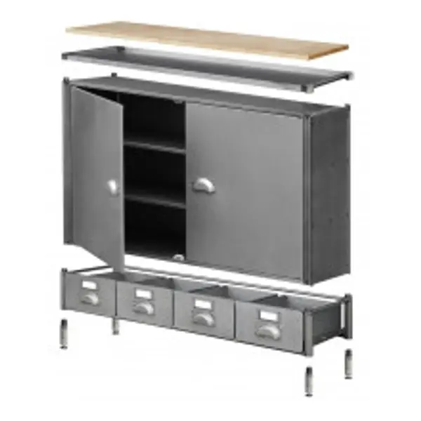 éléments a composer Module à façades basculantes 1200 x 400 x h. 190 mm 10 kg - TECHMAN