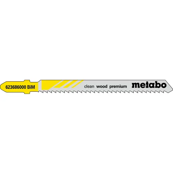 5 Lames scie sauteuse 74/2,5 mm BiM pour scie sauteuse - Metabo