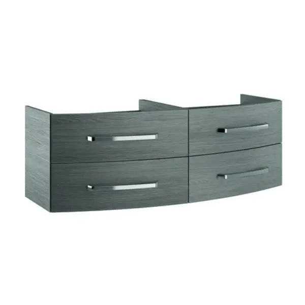 Caisson meuble suspendu Ancodesign avec Led - Graphite structuré