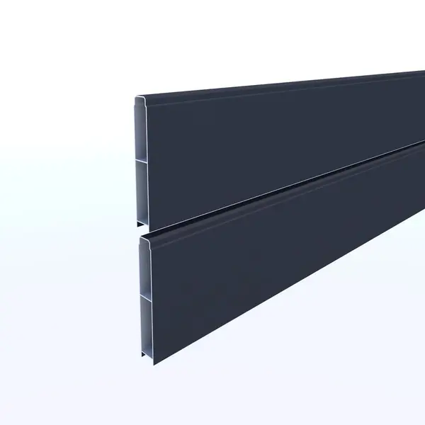 Lame De Clôture Aluminium Pleine Klos-Up ! Gris Zinc, H.15 X L.145 Cm - KLOS UP