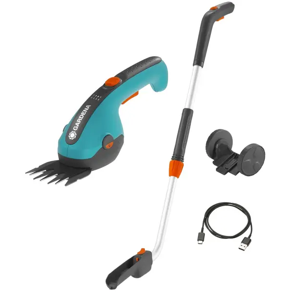 Kit cisaille à gazon ClassicCut Li + manche télescopique + roues - Coupe 8 cm - GARDENA