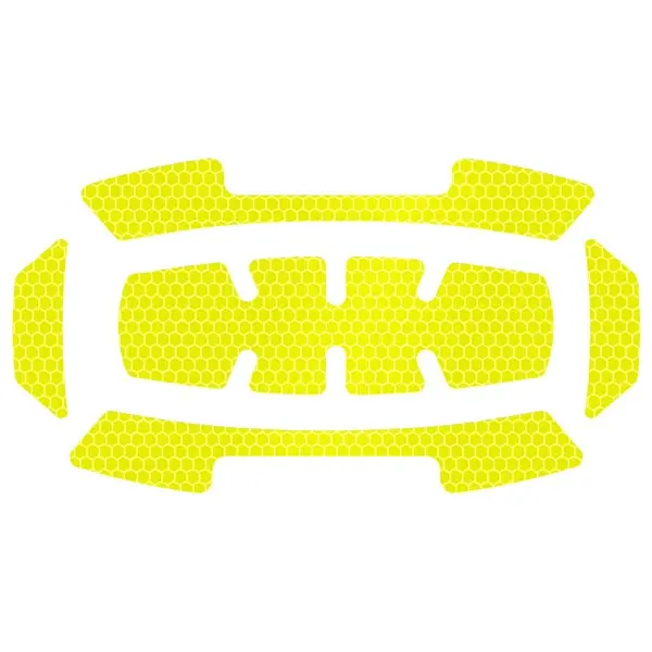 Stickers Reflechissants Jaune Casque de Chantier Milwaukee