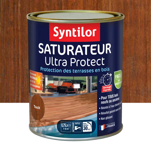 Saturateur Ultra protect SYNTILOR, teck, mat 0.75 l - SYNTILOR