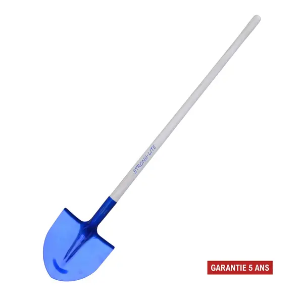 Pelle en aluminium - 27 cm - manche bois 1,10 m - légère et résistante - PERRIN